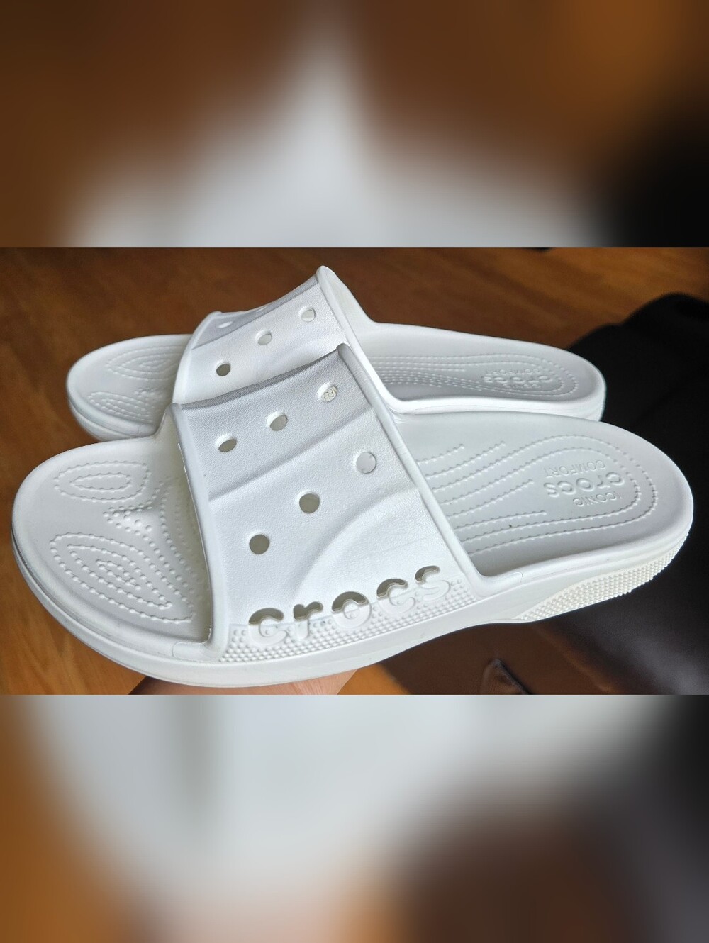 Sz 10 Men’s/12 Women's CROCS BAYA II SLIDE White Slip-on